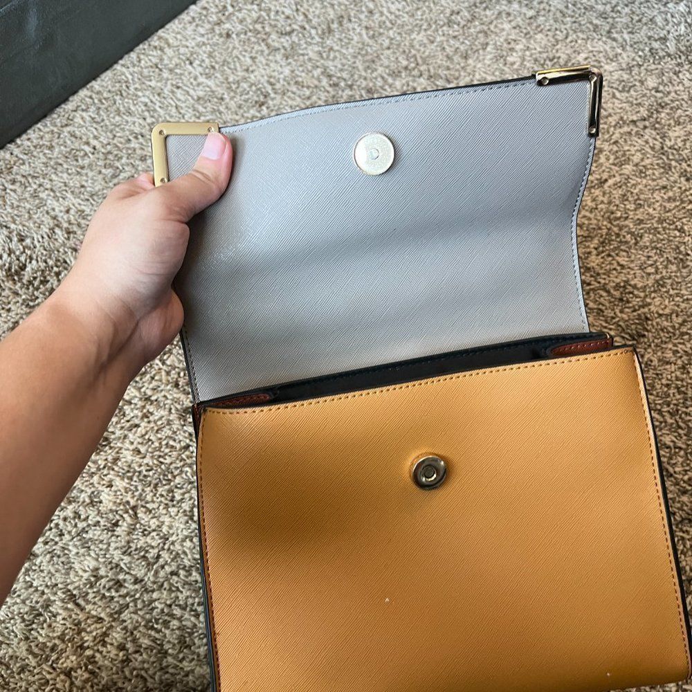Dune London silver and tan handbag - Picture 5 of 7